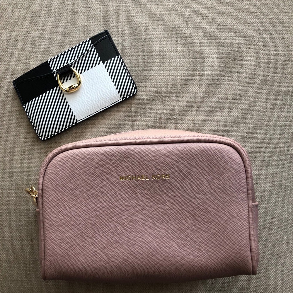 Makeup bag and card holder